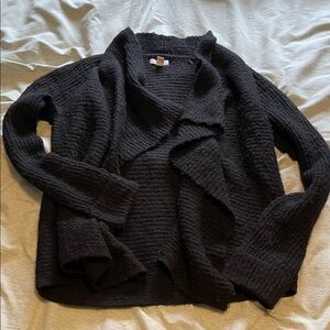 Nine West Black Open Cardigan